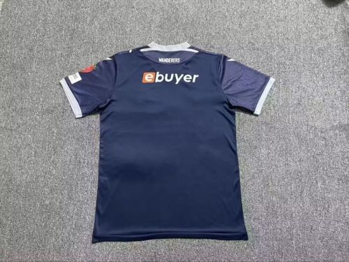 Fan Version 2025-2026 Bolton Wanderers Away Dark Blue Soccer Jersey Football Shirt