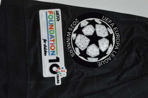 with Europa League Patch Fan Version 2025-2026 TOT SOLANKE 19 Away Black Soccer Jersey Spurs Football Shirt