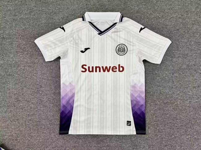 Fans Version 2025-2026 Anderlecht Away White Soccer Jersey Football Shirt