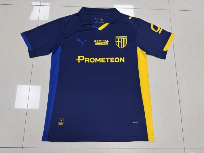 Fan Version 2025-2026 Parma Calcio Fourth Away Dark Blue Soccer Jersey Football Shirt