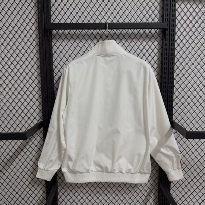 2025-2026 Ac Milan White/Red/Black Soccer Windbreaker Jacket Football Jacket