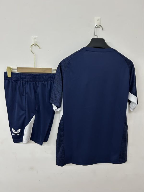 Adult Uniform 2025-2026 Everton Dark Blue Soccer Training Jersey and Shorts Football Kits