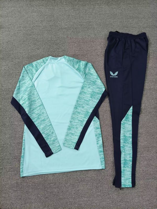 2025-2026 Athletic Bilbao Light Green Soccer Training Sweater and Pants Football Kit