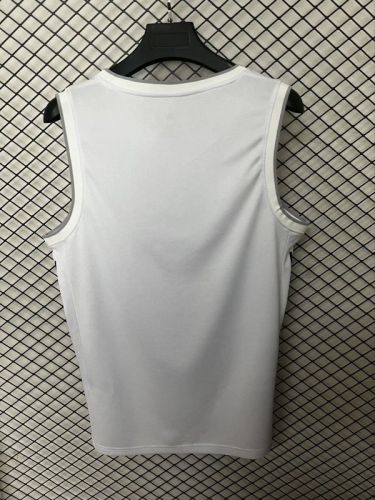 Fans Version 2025-2026 Real Madrid White Soccer Training Vest Real Football Shirt