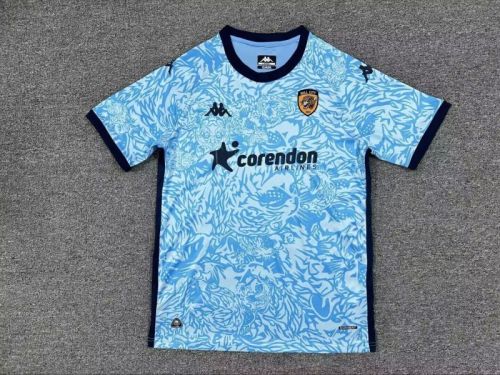 Fans Version 2025-2026 Hull City Third Away Blue Soccer Jersey Football Shirt