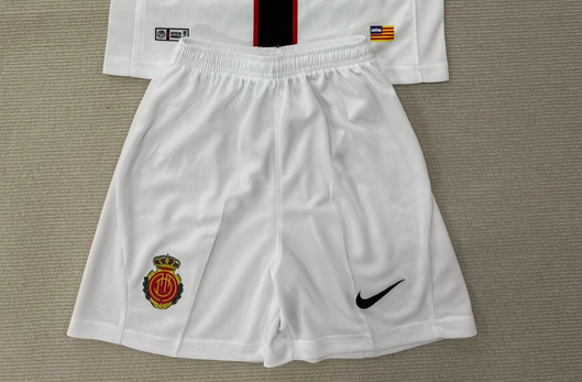 Fan Version 2025-2026 Marllorca Away White Soccer Shorts Football Shorts