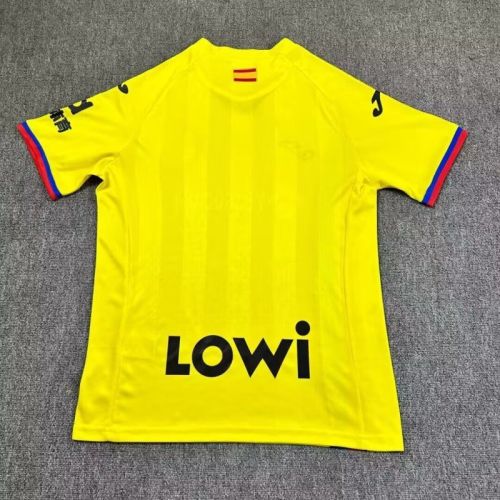 Fans Version 2025-2026 Getafe Third Away Yellow Soccer Jersey Football Shirt