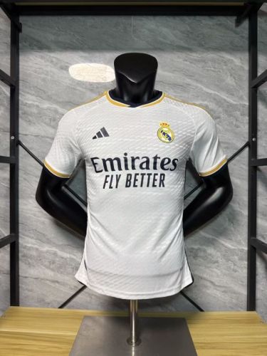 Retro Jersey Player Version 2023-2024 Real Madrid Home Soccer Jersey Vintage Real Football Shirt