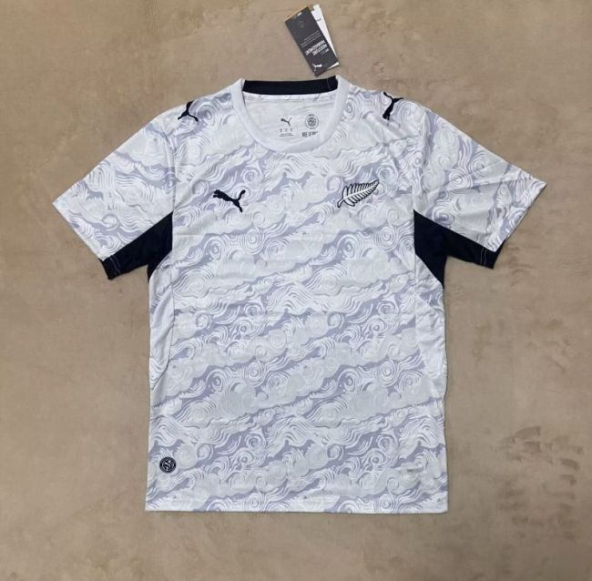 2026 New Zealand All Blacks White Rugby Prematch Jersey