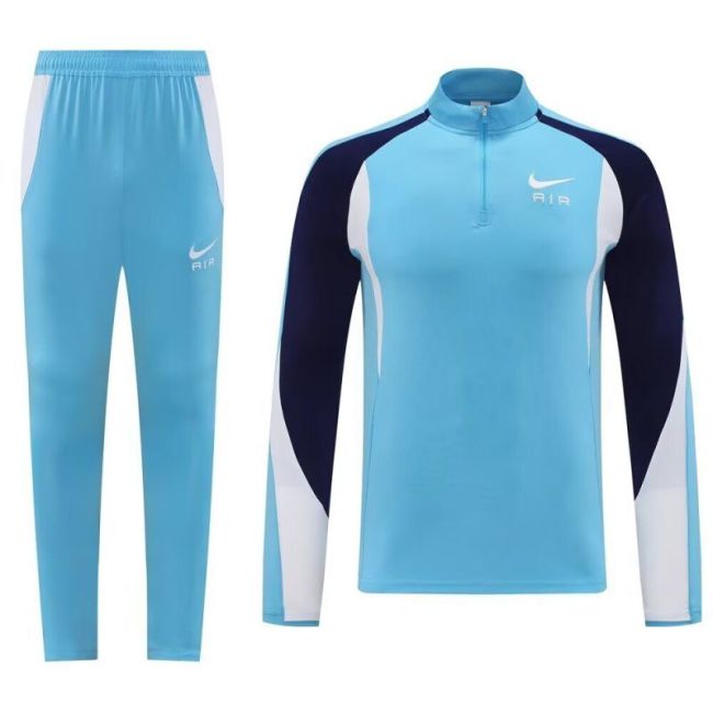 NB11 Blank Light Blue Soccer Training Sweater DIY Uniform Pants