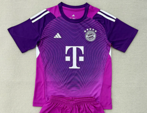Fan Version 2025-2026 Bayern Munich Purple Goalkeeper Soccer Jersey Bayern Munchen Football Shirt