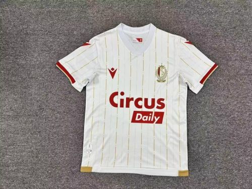 Fans Version 2025-2026 Standard Liège Away White Soccer Jersey Standard Liege Football Shirt
