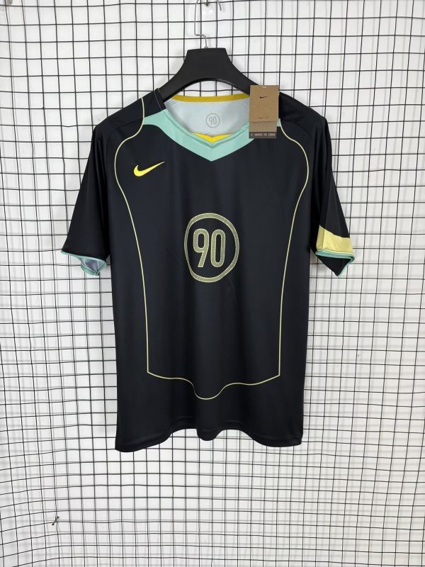 NK 90 Model Black/Green Blank Soccer Training Jersey DIY Cutoms Uniform
