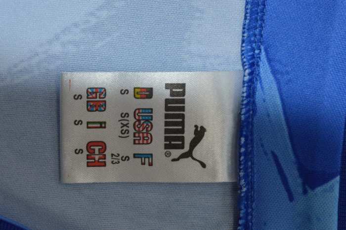 Retro Jersey 1990-1991 Valencia 11 Away Blue Soccer Jersey Vintage Football Shirt