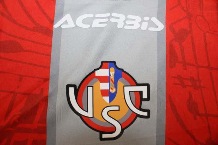 Fan Version 2025-2026 US Cremonese Home Soccer Jersey Football Shirt
