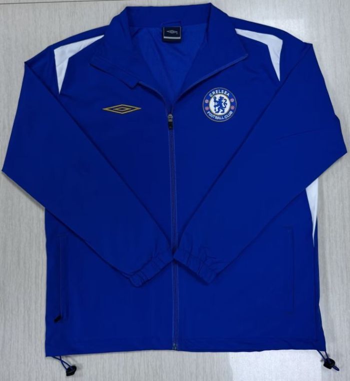 Retro Jacket 2005-2006 Chelsea Blue Soccer Windbreaker Jacket Football Jacket