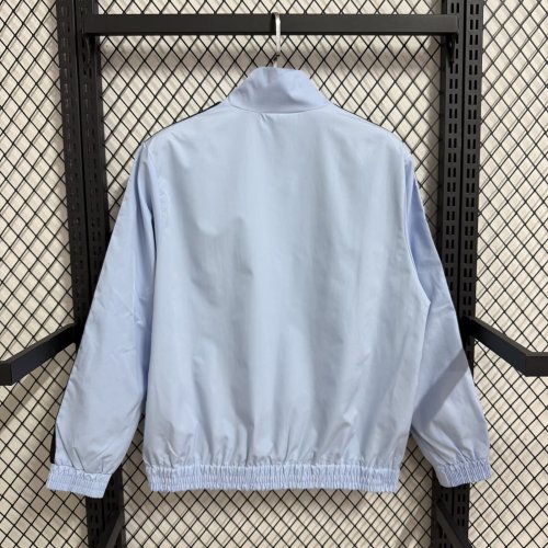 2025-2026 Real Madrid White/Black Soccer Windbreaker Jacket Football Jacket