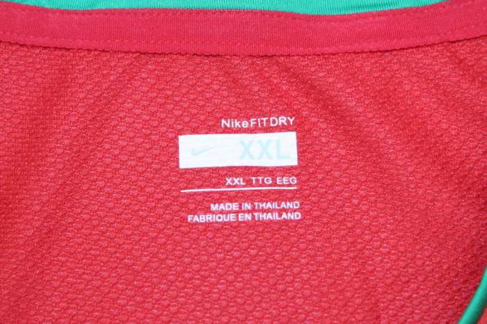 with Patch Retro Jersey 2008-2010 Portugal Home Soccer Jersey Vintage Football Shirt