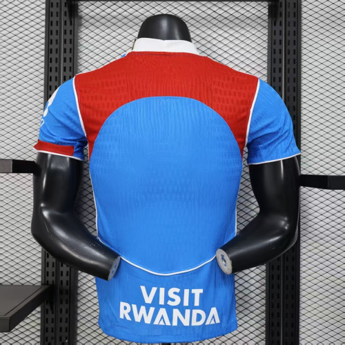 Player Version 2025-2026 Atletico Madrid Third Away Blue Soccer Jersey Football Shirt