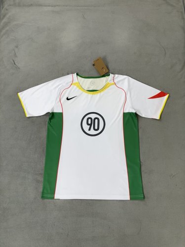 NK 90 Model White/Green Blank Soccer Training Jersey DIY Cutoms Uniform