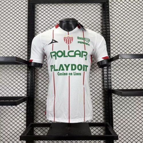 with All Sponor Logos Player Version 2025-2026 Necaxa Home Soccer Jersey Football Shirt
