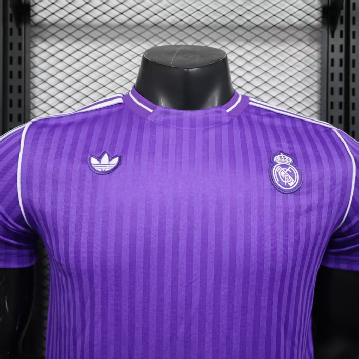 Player Version 2025-2026 Real Madrid Purple Casual Soccer Jersey Real Icon Football Shirt