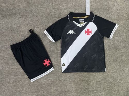 Youth Uniform Kids Kit 2025-2026 Vasco Da Gama Home Soccer Jersey Shorts Child Football Set