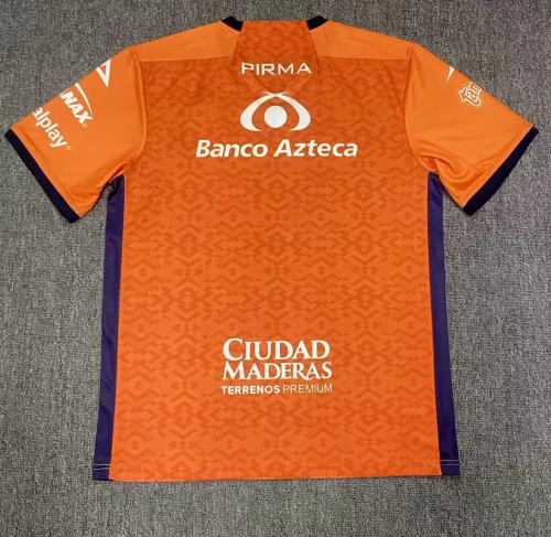 Player Version 2025-2026 Puebla Third Away Orange Soccer Jersey Football Shirt