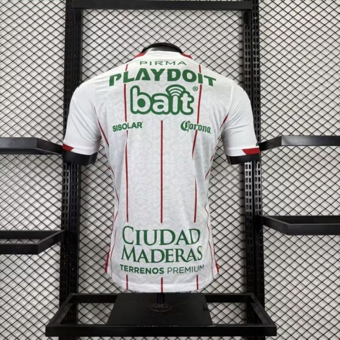 with All Sponor Logos Player Version 2025-2026 Necaxa Home Soccer Jersey Football Shirt