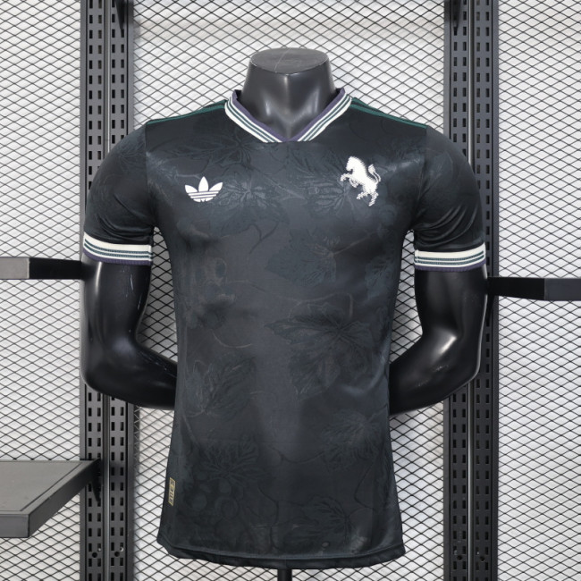 Maillot Juve Shirt Player Version Juventus 2025-2026 Third Away Black Soccer Jersey Football Shirt