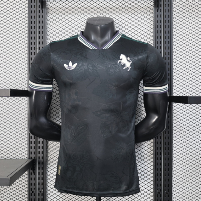 Maillot Juve Shirt Player Version Juventus 2025-2026 Third Away Black Soccer Jersey Football Shirt