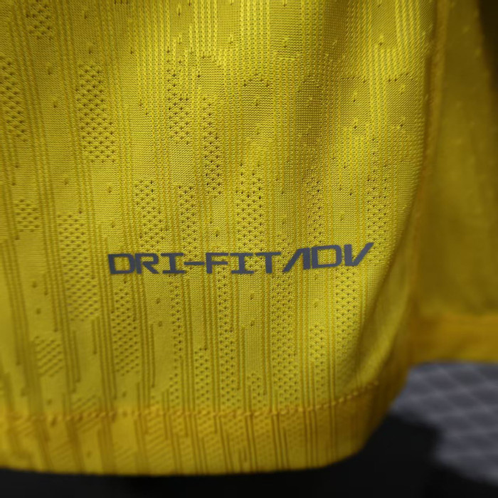 with New Sponor Logo Player Version 2025-2026 Al-Ittihad Home Soccer Jersey Football Shirt
