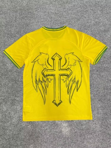 Fan Version 2026 Brazil Yellow Jesus Edition Soccer Jersey Brasil Camisetas de Futbol