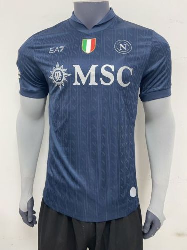 with Scudetto Patch Player Version 2025-2026 Calcio Napoli UCL Version Third Away Football Shirt Napoles Soccer Jersey