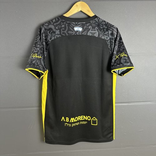 Fans Version 2025-2026 Beitar Jerusalem Third Away Black/Yellow Soccer Jersey Football Shirt