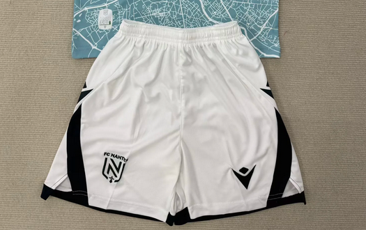 Fan Version 2025-2026 Nantes Away White Soccer Shorts Football Shorts