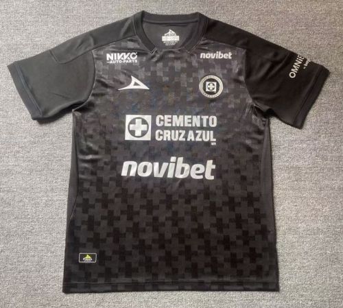 Player Version 2025-2026 Cruz Azul Third Away Black Soccer Jersey Football Shirt