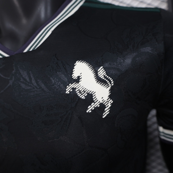 Maillot Juve Shirt Player Version Juventus 2025-2026 Third Away Black Soccer Jersey Football Shirt