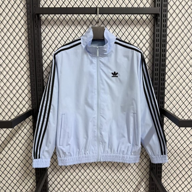 2025-2026 Real Madrid White/Black Soccer Windbreaker Jacket Football Jacket