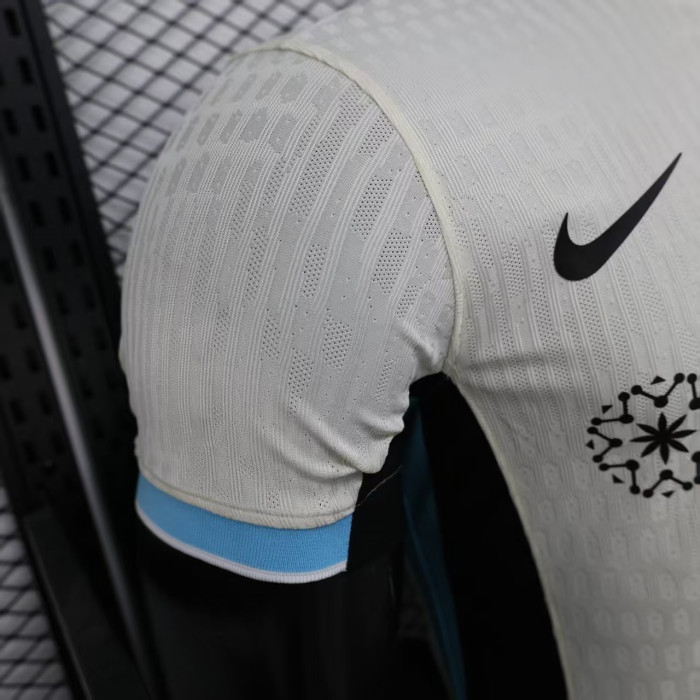 with new Sponor Logo Player Version 2025-2026 Al-Ittihad Away White Soccer Jersey Football Shirt