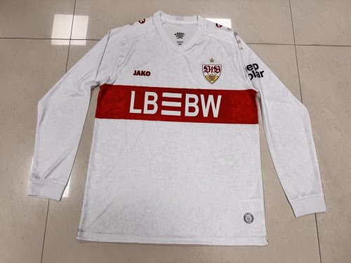Long Sleeve 2025-2026 Stuttgart White/Red Special Edition Soccer Jersey Football Shirt