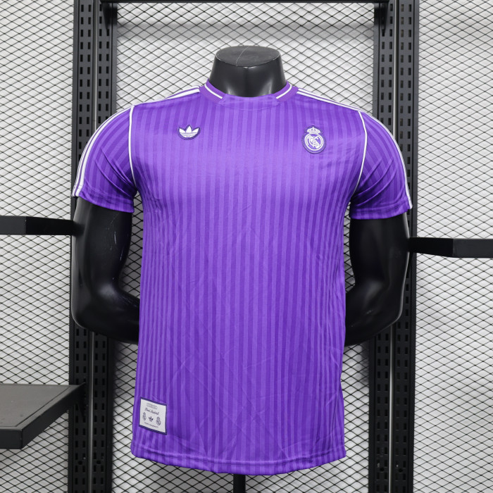 Player Version 2025-2026 Real Madrid Purple Casual Soccer Jersey Real Icon Football Shirt