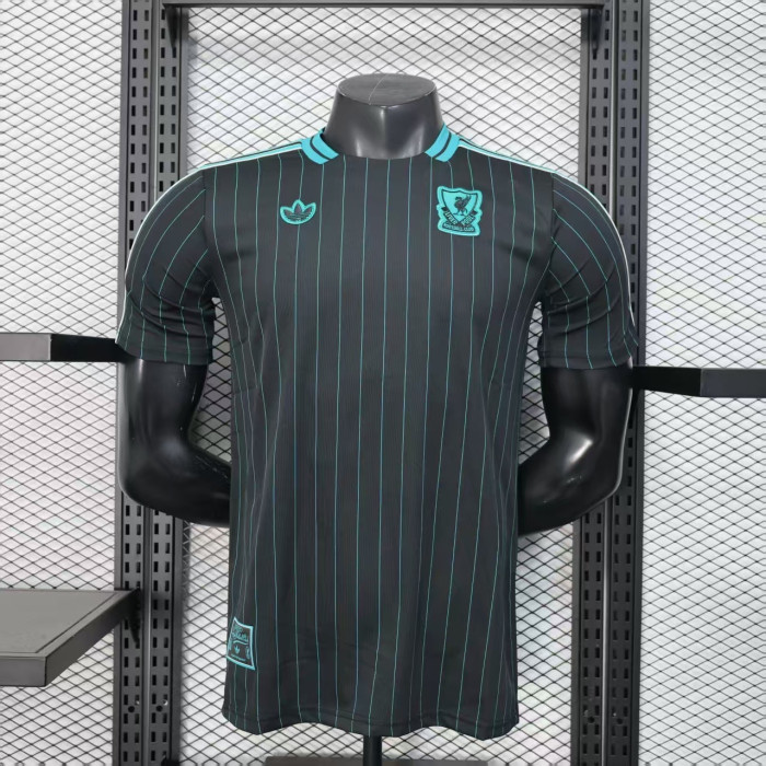 Player Version 2025-2026 Liverpool Black Icon Soccer Jersey Football Shirt