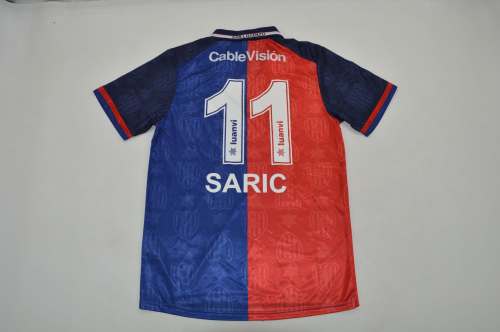 Retro Jersey 1999-2000 San Lorenzo SARIC 11 Home Soccer Jersey Vintage Football Shirt