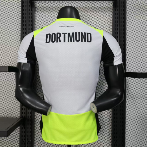 Player Version 2025-2026 Borussia Dortmund Away Grey Soccer Jersey BVB Football Shirt