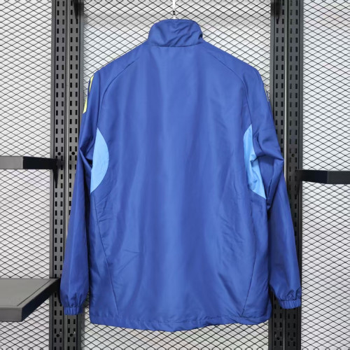 2025-2026 Club America Blue Soccer Windbreaker Jacket Football Jacket