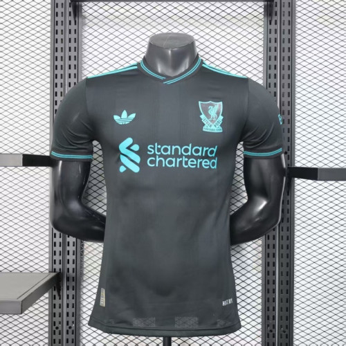 Player Version 2025-2026 Liverpool Black/Green Soccer Jersey Football Shirt
