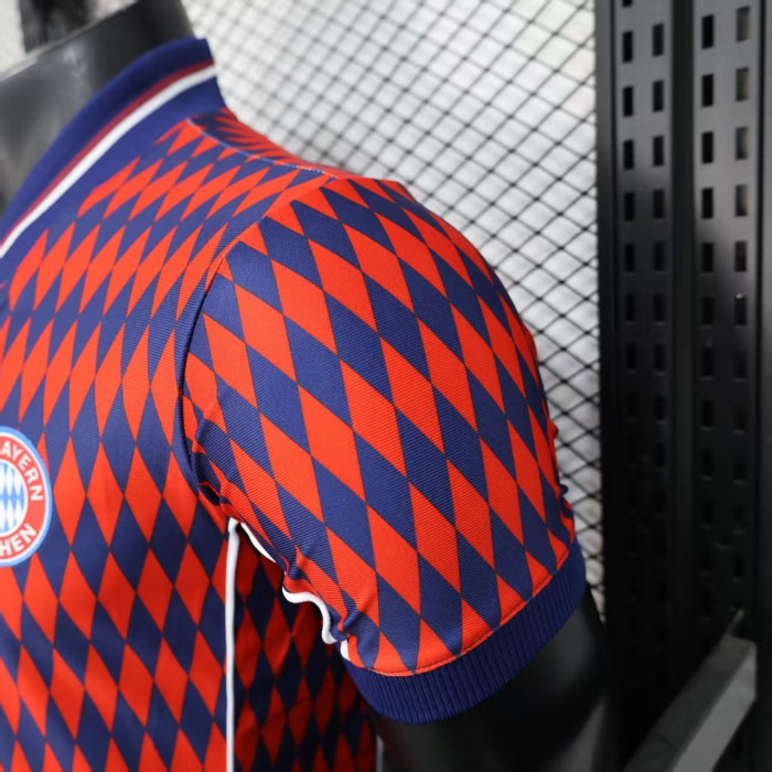 Player Version 2025-2026 Bayern Munich Red/Blue Special Edition Soccer Jersey Bayern Munchen Football Shirt