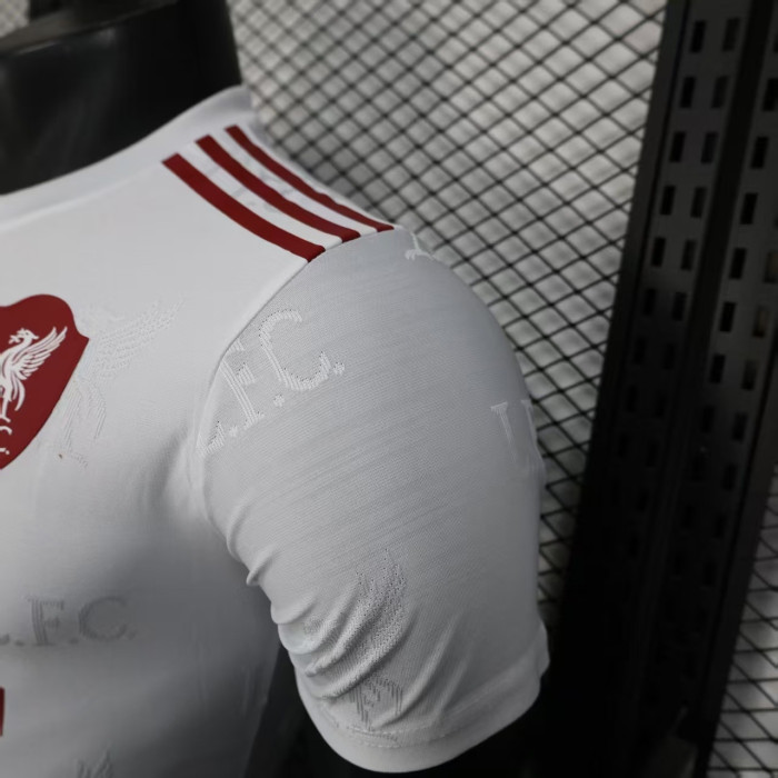 Player Version 2025-2026 Liverpool White/Red Soccer Jersey Football Shirt