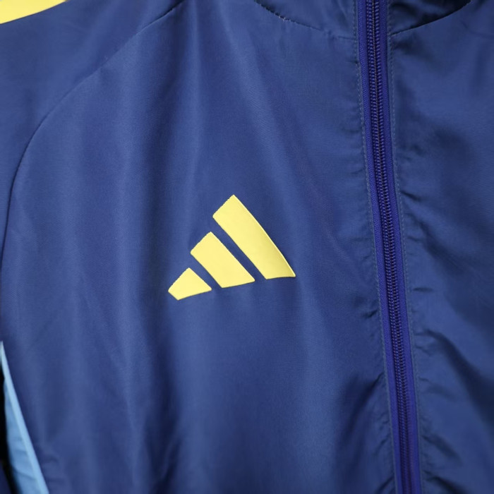 2025-2026 Club America Blue Soccer Windbreaker Jacket Football Jacket